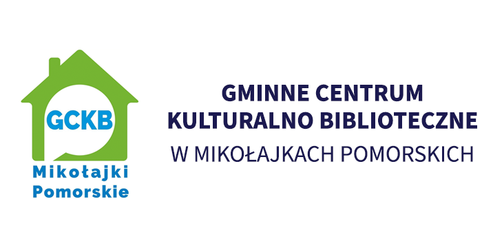 Logo Gminnego Centrum Kultury i Biblioteki Publicznej Gminy Mikołajki Pomorskie