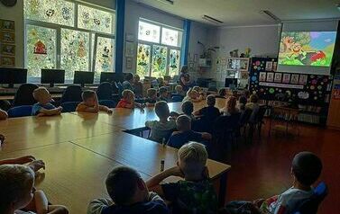 Dzień Kropki w naszej bibliotece klasy I 1