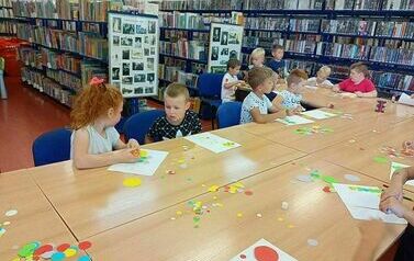 Dzień Kropki w naszej bibliotece klasy I 3