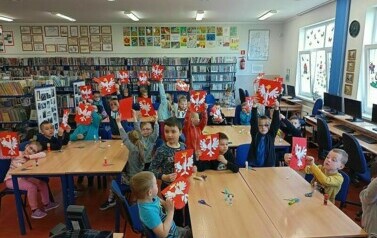 Zajęcia biblioteczne z uczniami klas I  2