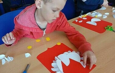 Zajęcia biblioteczne z uczniami klas I  6