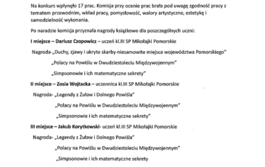 "Moja miejscowość, m&oacute;j region" 1