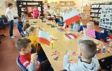 Warsztaty patriotyczne z klasą I i II 8