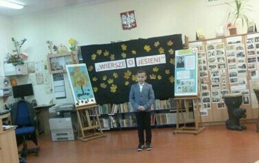 "Wiersze o jesieni"-konkurs recytatorski klas I-III Szkoły Podstawowej 11