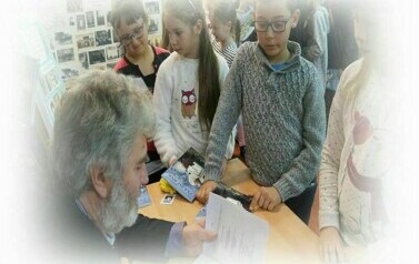 Zbigniew Kołba z wizytą w naszej bibliotece 2