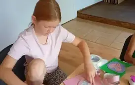 Tworzenia kartek metodą Iris folding 6