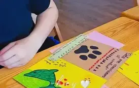 Tworzenia kartek metodą Iris folding 55