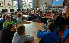 Lekcja biblioteczna i warsztaty plastyczne z klasą II a i II b  17