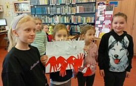 Lekcja biblioteczna i warsztaty plastyczne z klasą II a i II b  18