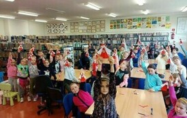 Lekcja biblioteczna i warsztaty plastyczne z klasą II a i II b  36