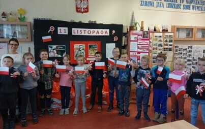 Zdjęcie do Warsztaty patriotyczne z klasą I i II